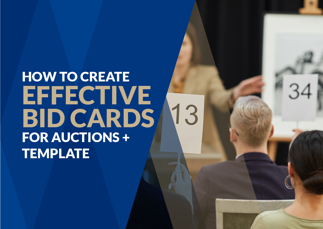 The title of the post: “How to Create Effective Bid Cards for Auctions + Template.”
