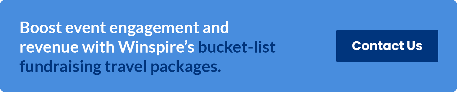 Boost event engagement and revenue with Winspire’s bucket-list fundraising travel packages. Contact Us.