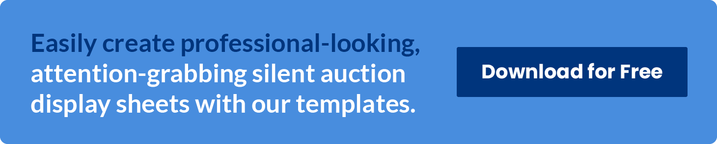 Easily create professional-looking, attention-grabbing silent auction display sheets with Winspire’s templates. Download for Free.